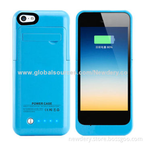 Black 2,200mAh Power Bank Case, Suitable for iPhone 5/5S/5C